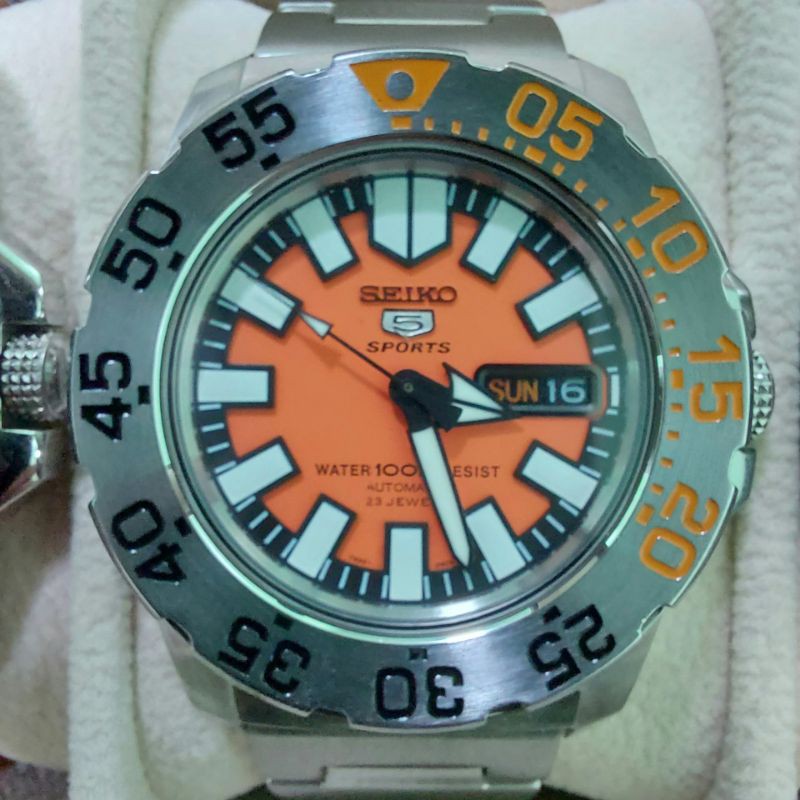 Seiko mini monster gen1 orange มือสอง สภาพเทพบุตร