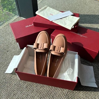 **do** รองเท้าหนังแท้ Ferragamo VIVA LOAFER ผู้หญิง สินค้าใหม่ ของแท้