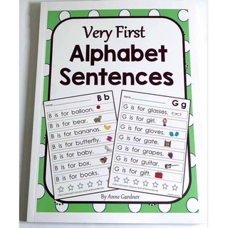 *พร้อมส่ง* ชุดหัดอ่านภาษาอังกฤษ Very First Alphabet Sentences สำหรับเด็กเริ่มหัดอ่าน