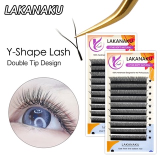 Lakanaku ขนตาปลอมธรรมชาติ แบบหนา 0.07D 0.07C สไตล์ยุโรป และอเมริกา สําหรับแต่งหน้า