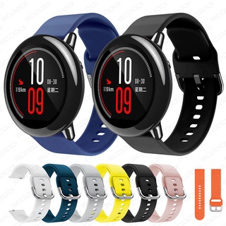 สายนาฬิกาข้อมือซิลิโคน 22 มม. สําหรับ Huami Amazfit Pace /Stratos 3 2 2S