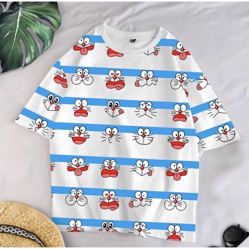 เสื้อยืดผู้หญิงโอเวอร์ไซส์& 39;s - d0raem0n xpresii