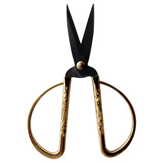 SOLO กรรไกร ช่าง ตัดผ้า ด้ามทอง มังกรหงส์ No.909-7.5" (Gold)