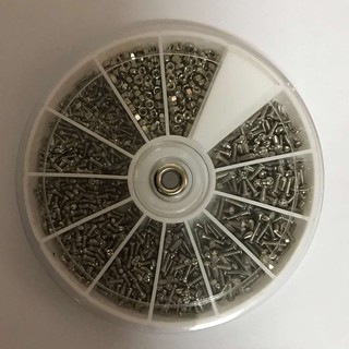 1000pcs 12 Kinds Small Screw Nuts Assortment Kit M1 M1.2 M1.4 M1.6