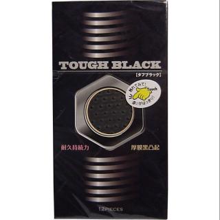 Tenga Tough black condom ถุงยางญี่ปุ่นสีดำ ผิวขรุขระ 12pcs.