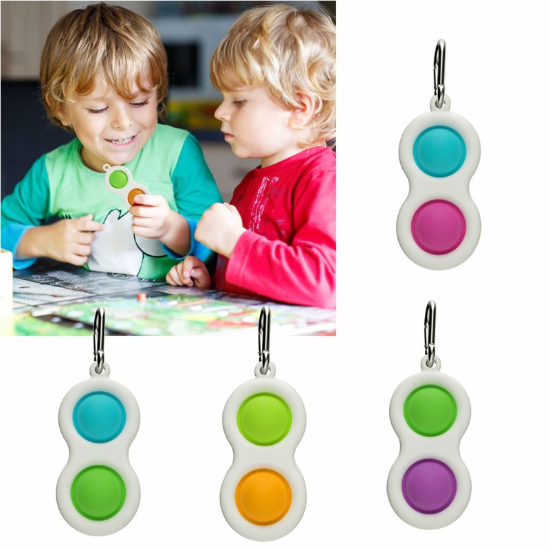 พวงกุญแจ Super Fidget ของเล่นบรรเทาความเครียดความกดดันสําหรับเด็กและ ...