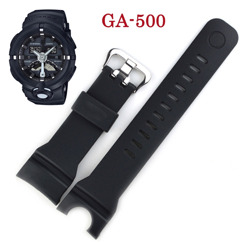 สายนาฬิกาข้อมือ สายยาง กันกระแทก สําหรับ Casio G-shock GA-500 1A4J 7A ga500