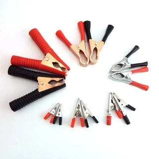 คลิปปากจระเข้ 5A 30A 50A 100A สําหรับทดสอบไฟฟ้า DIY F1TH 1 คู่