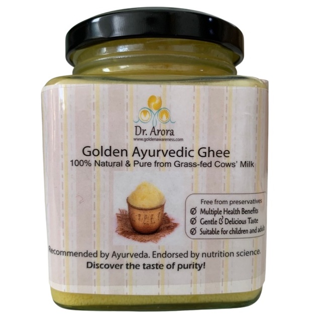 Organic Pavilion Dr. Arora 300g กี น้ำมันเนยอินเดีย 100% Natural Golden Ayurvedic Ghee (300g)
