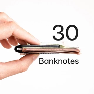 FOLIO รุ่น Money Clip - ที่หนีบธนบัตรหนังแท้ รุ่น Bliss หนังวัวแท้ แม่เหล็กแข็งแรง ปั้มชื่อฟรี-14006