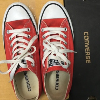 แท้ 100% Converse ALL STAR OX RED