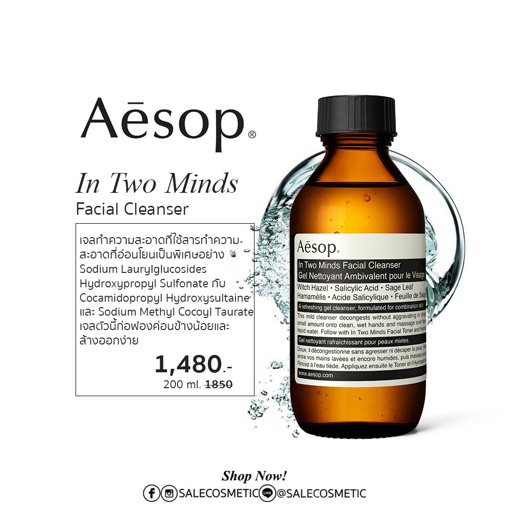 aesop in two minds facial cleanser
