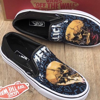 รองเท้าVans Slip On Skull✅มีเก็บเงินปลายทาง