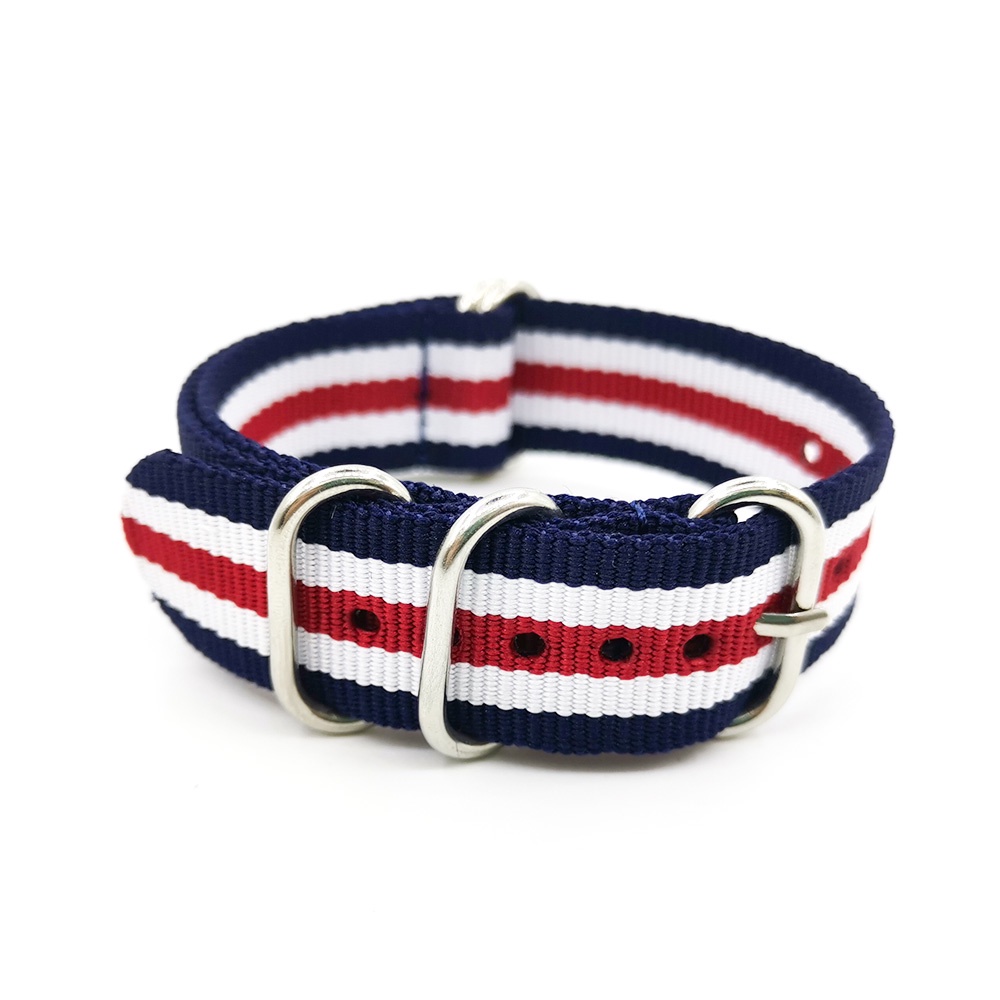 สายนาฬิกาข้อมือไนล่อน 18 มม. 20 มม. 22 มม. 24 มม. สําหรับ James Bond Watch Bands 007