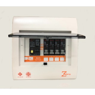 Zeberg ตู้ CONSUMER UNIT4 ช่อง เมน RCBO 63A ลูกย่อย 16/20/20/32 A