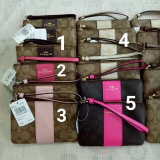 Coach F58035 คล้องมือไซส์ S 1 ซิป แท้100% พร้อมส่ง