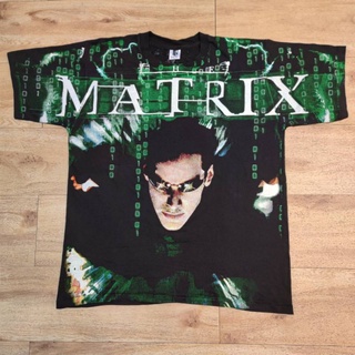 THE MATRIX MOVIE OVP OVERPRINT BOOTLEG เสื้อลายหนัง ลายภาพยนตร์