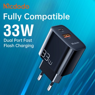 Mcdodo 33W Fast Charger Dual Output ปลั๊กชาร์จ33วัตต์ แบบ2in1 Type C+USB-A รองรับFast charge และSuper Fast charge