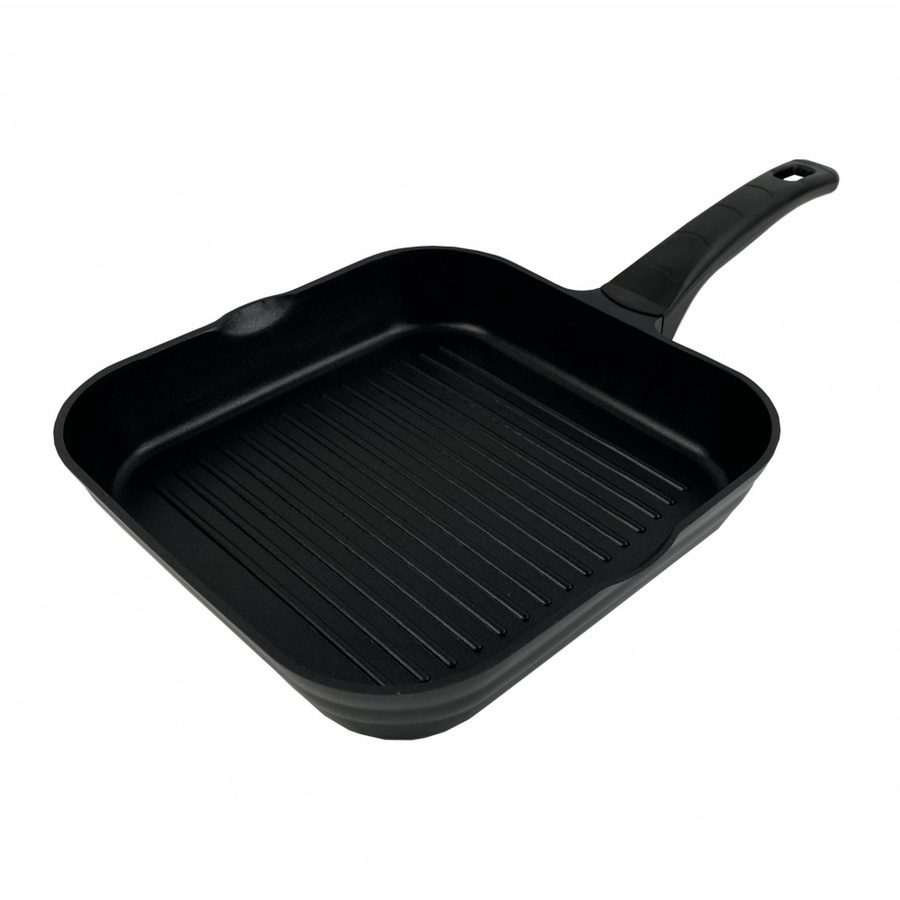 GlobalHouse KOCH KITCHEN กระทะย่าง 28 ซม. PAN-GRILLDER สีดำ สินค้าของแท้คุณภาพดี