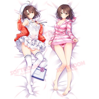 ปลอกหมอน แบบนิ่ม ลายอนิเมะ Megumi Saenai Heroine No Sodatekata Dakimakura ขนาด 50x150 ซม. สําหรับตกแต่งบ้าน โซฟา เตียง DK2547