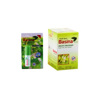 Basina Mouth Spray บาซินา สเปรย์ระงับกลิ่นปาก รสมิ้นท์ ขนาด 15 ML