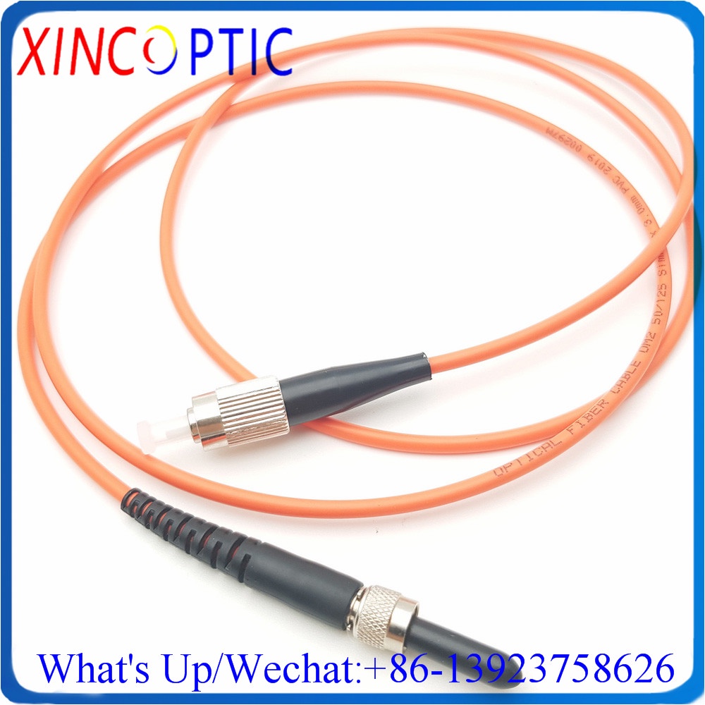 5Pcs SMA905 Metal-FC/ST/SC/PC Ceramic OM2 50/125 OM1 62.5/125 3M 3.0mm Multimode Simplex Fiber Optic