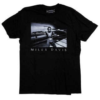 เสื้อยืด พิมพ์ลาย Miles Davis Boxing สําหรับผู้ชาย