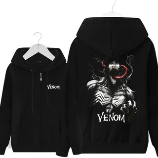 Superhero Venom Hoodies เสื้อกันหนาวผู้ชาย Spider-Man พิมพ์ 3 มิติ Hoodie Hip Hop เสื้อสวมหัว Hooded Tops