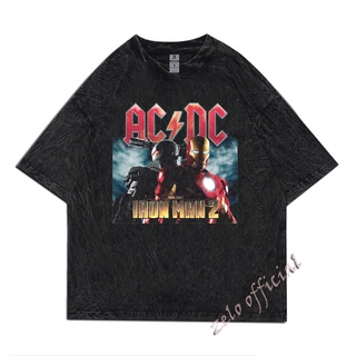 รับซื้อเสื้อผ้าคุณภาพราคาถูกAc / DC Iron Man 2 - ใหม่ เสื้อยืดวง วินเทจ - เสื้อยืดวง วินเทจ ซักล้าง / เสื้อยืดS-5XL