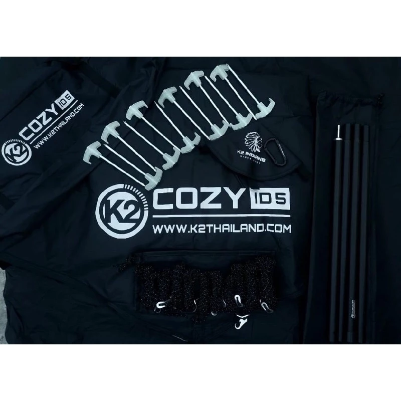 K2 Cozy Indians  ทาร์ป ตรงรุ่นเต็นท์กระโจม ครบชุดพร้อมหมวก (เฉพาะชุดทาร์ป) thumbnail 7
