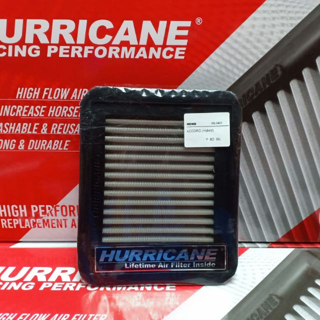 🔥Hurricane กรองอากาศสแตนเลส HONDA  ACCORD G9, G10 HYBRID 2.0L ปี 2014-2022