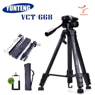 ของแท้100% YUNTENG VCT-668 ขาตั้งกล้อง ขาตั้งมือถือ 3ขา tripod for camera DV Professional Photographic equipment Gimbal