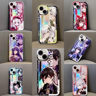 Genshin Impact phone case Nahida new Venti clear case Amber Zhongli protective case Fatui Harbingers Knave fall protection Raiden Shogun shadow personality Razor Damselette gaming Ayaka Ayato Lisa anime Kazuha Klee custom Tighnari Nilou