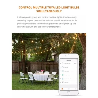 Tuya Smart Wi-Fi RGB+CCT E27 Bulb หลอดไฟอัจฉริยะเลือกแสงสีได้ 16 ล้านสีและปรับระดับความสว่างได้ รองรับ Alexa/Google Home
