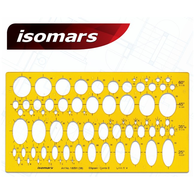 ISOMARS แผ่นเพลทวงรี (ISM18091) - educahito - ThaiPick