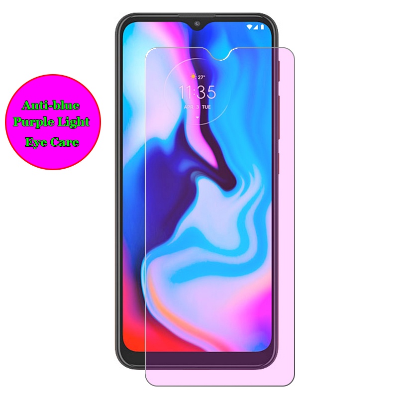 สําหรับ Motorola Moto E40 E30 E32 E32s E22 E22i E20 E7 E7i Plus Anti blue สีม่วง Ray Eye Care กระจกน