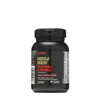 GNC Mega Men Prostate and Virility 90 Caplets Supports Sexual Health ผู้ชาย ต่อมลูกหมาก ความเป็นชาย สุขภาพทางเพศ