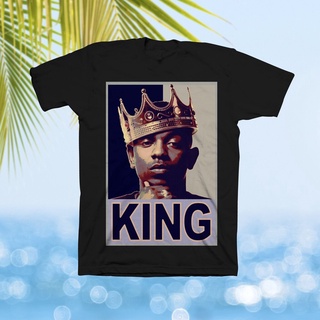 เสื้อยืดฮิปฮอปพิมพ์ลาย Kendrick Lamar King TDE สไตล์ฮิปฮอป