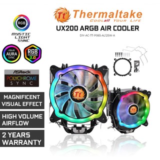 พัดลมซีพียู THERMALTAKE UX200 ARGB Lighting CPU Cooler