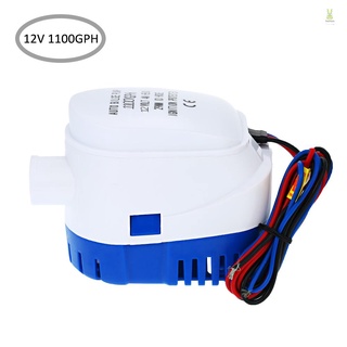 Flt เครื่องปั๊มน้ําใต้น้ําอัตโนมัติ 12v 1100gph 12v 1100gph พร้อมสวิตช์ลอยน้ํา สําหรับเรือ