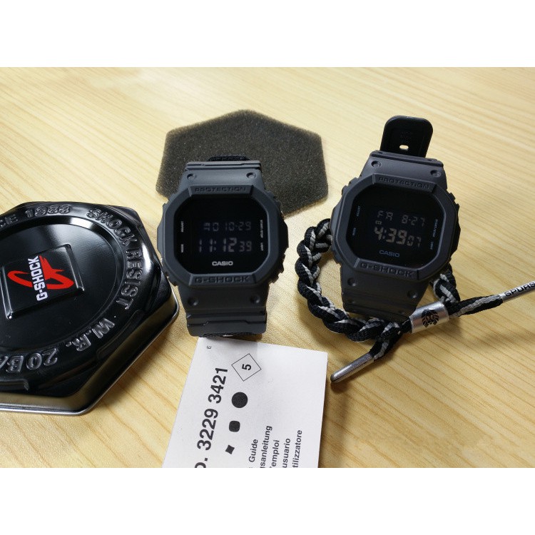 Spot goodsbetterCASIO G-SHOCK นาฬิกาข้อมือผู้ชาย รุ่น DW-5600BB-1 (สีดำ/black) EYse 0GeS