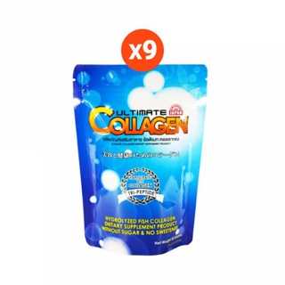 Ultimate Collagen Tri-Peptide อัลติเมทคอลลาเจนไตรเปปไทด์ ขนาด 50 กรัม 9 ซอง