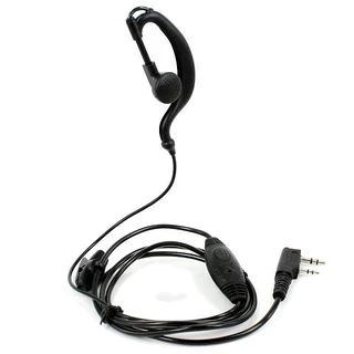 2-Pin ชุดหูฟัง Mic Walkie Talkie Head Mount หูฟังความปลอดภัยสายไฟสําหรับ UV-5R UV-5RE UV-6R BF-888S Kenwood Two Way วิทยุชุดหูฟัง