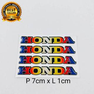 สติกเกอร์ตราสัญลักษณ์ ลายนูน โลโก้ HONDA TWOTONE 3d คุณภาพดีที่สุด 4 ชิ้น