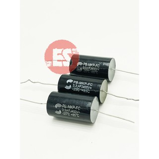 Capacitor 3.3 uF 400V.