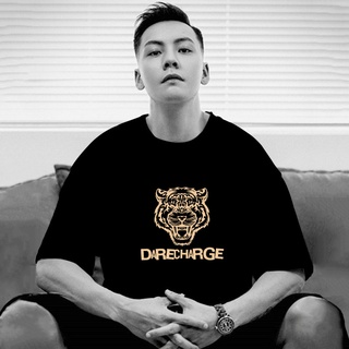 [S-5XL]Pop Aape เสื้อแขนยาวครึ่งแขน ผ้าฝ้าย ลาย William Chan Benming Year Tiger Head สไตล์ยุโรป และอเมริกา สําหรับผู้ชาย