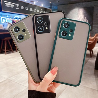 Realme 10T 9 Pro C35 ลูกกวาด ซิลิโคน TPU นิ่ม + เคสด้านหลัง แบบแข็ง สําหรับ Realme 9 Pro + Plus เคสยาง สัมผัสคล้ายผิวหนัง