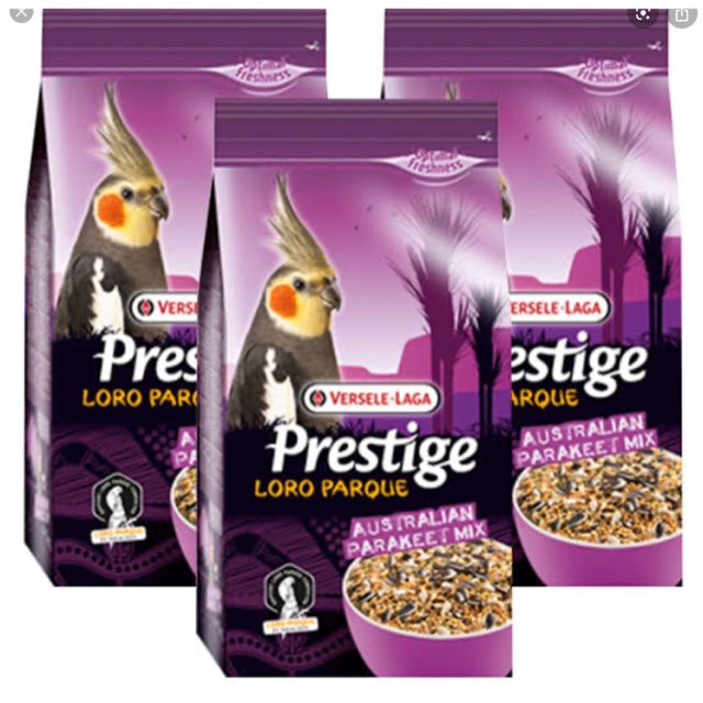 Prestige Parakeet 1kg อาหารเสริมธัญพืชสำหรับนกแก้ว Parakeet ทุกสายพันธุ์