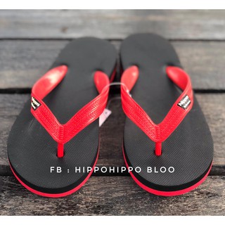 แดงดำ Blackred Hippo shoeรองเท้าแตะฮิปโป  No. 36-37-38-39-40-41-42-43-44-45-46