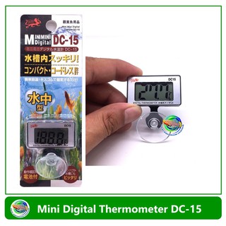 Mini Thermo DC-15 เทอร์โมมิเตอร์ วัดอุณหภูมิน้ำ ในตู้ปลา Digital Fish Tank Thermometer Submersible Water